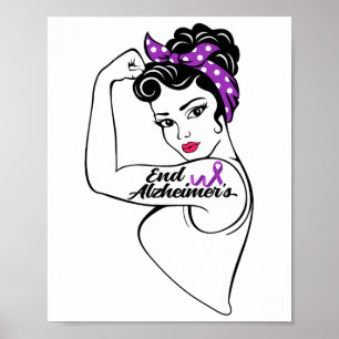 Heimerheimer Bewusstseinsstarkes Lila Band Frauen Poster