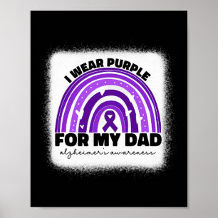 Heimerheimer I Wear Lila für meinen Vater Heimerhe Poster
