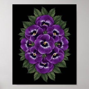 Heimerheimer Lila Blütenpansy Demenz Heimerhe Poster