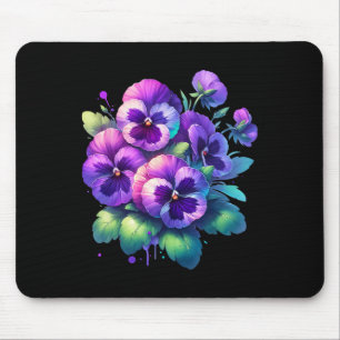 Heimerheimer Lila Florale Stiefmütterchen Demenz H Mousepad
