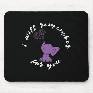 Heimerheimer Monat I Endheimer Lila Schleifen Elef Mousepad