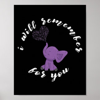 Heimerheimer Monat I Endheimer Lila Schleifen Elef Poster