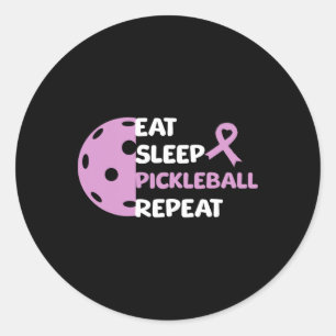 Heimerheimer Picklell Eat Sleep Picklell Repeat Pu Runder Aufkleber
