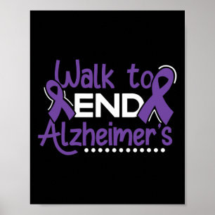 Heimerheimer Walk Dementia Warrior Lila Band A Poster