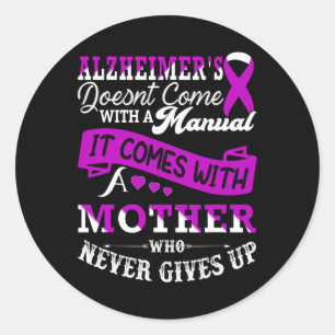 Heimerheimer's Awareness Mother Support Heimerheim Runder Aufkleber