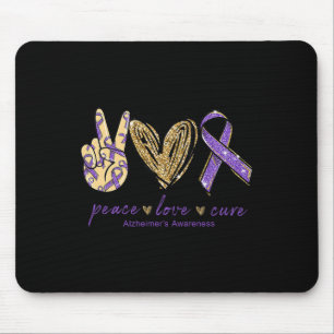 Heimerheimer's Awareness-Shirt Peace Liebe Cure Wo Mousepad