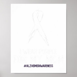 Heimerheimer's Bewusstsein Ich trage Lila für mein Poster