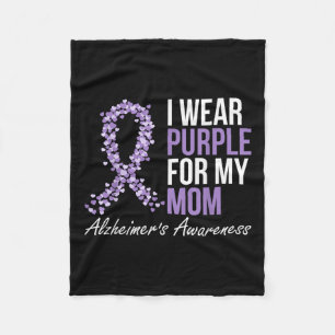 Heimers Awareness Dementia Mama I Tragen Lila Ribb Fleecedecke