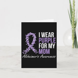 Heimers Awareness Dementia Mama I Tragen Lila Ribb Karte