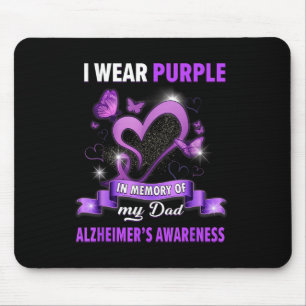 Heimers Awareness Ich trage Lila in Erinnerung an Mousepad
