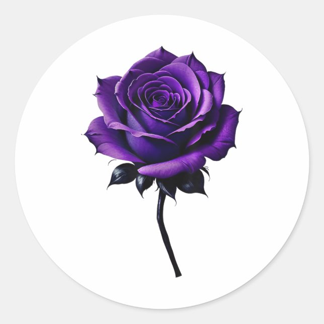 Heimers Awareness Lila Rose _1 Runder Aufkleber (Vorderseite)