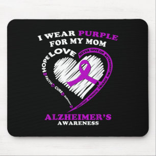 Heimers Awareness Shirt - Ich trage Lila für meine Mousepad
