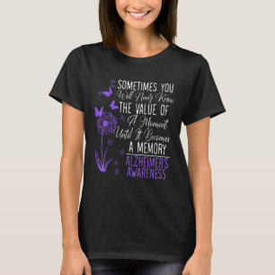 Heimers Disease Awareness Dementia I Tragen Lila T-Shirt