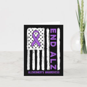 Heimers Shirt American Flag End Heimers Awareness Karte