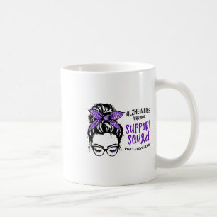 Heimers Warrior Awareness Support Squad Messy Bun Kaffeetasse