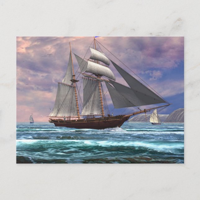 Heimfahrt Postkarte (Vorderseite)