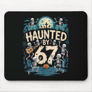 Heimgesuchte Sechs Sieben 6 7 Meme 67 Skeletthand Mousepad