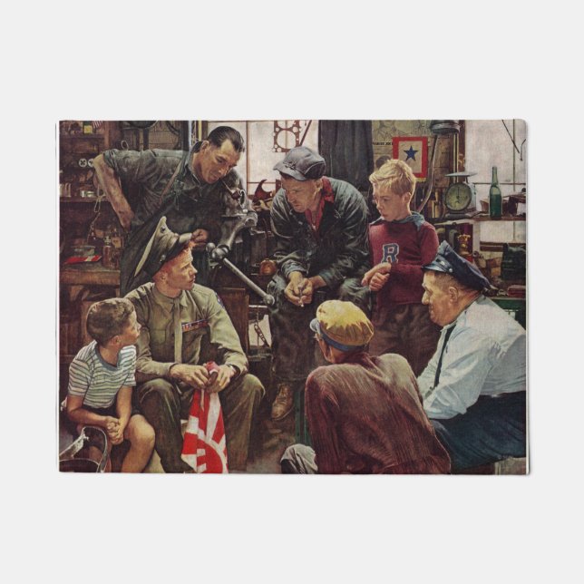 Heimische Marine Fußmatte (Vorderseite)