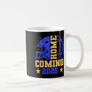 Heimkehr 2025 Hoco Football Mama Mädchen Blau Gold Kaffeetasse