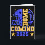 Heimkehr 2025 Hoco Football Mama Mädchen Blau Gold Karte<br><div class="desc">Heimkehr 2025 Hoco Football Mama Mädchen Blau Gold Vibes</div>