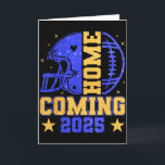 Heimkehr 2025 Hoco Football Mama Mädchen Blau Gold Karte<br><div class="desc">Heimkehr 2025 Hoco Football Mama Mädchen Blau Gold Vibes</div>