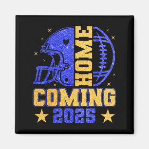 Heimkehr 2025 Hoco Fußball Mama Mädchen Blau Gold  Magnet