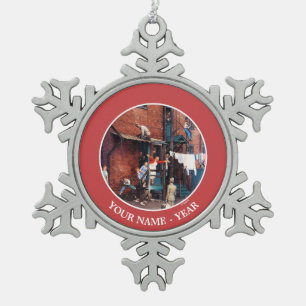 Heimkehr G.I. Schneeflocken Zinn-Ornament