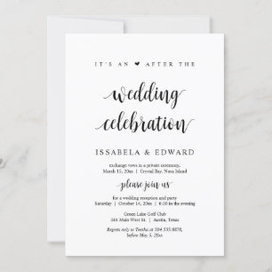 Heimliche Hochzeit, Es ist eine Party nach der Hoc Einladung