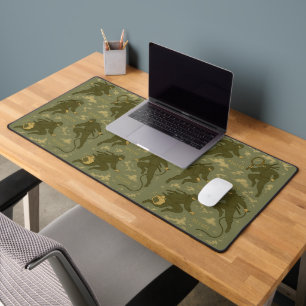 Heimliche Ninjas entschlüsseln Binärcode-Kunst Schreibtischunterlage