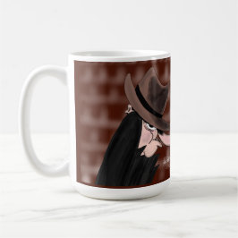 Heimlicher Bösewicht Cartoon Charakter Kaffeetasse