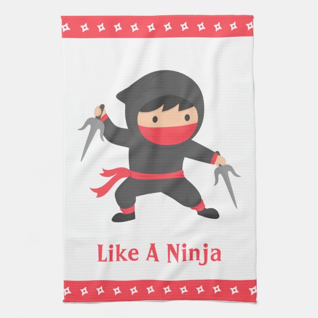 Heimlichkeit Ninja mit Sai Waffen für Kinder Handtuch (Vertikal)