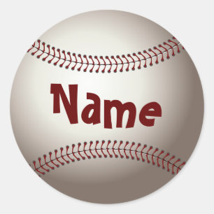 Heimspiel Mannschaft Trainer Sport Ball Spaß Baseb Runder Aufkleber