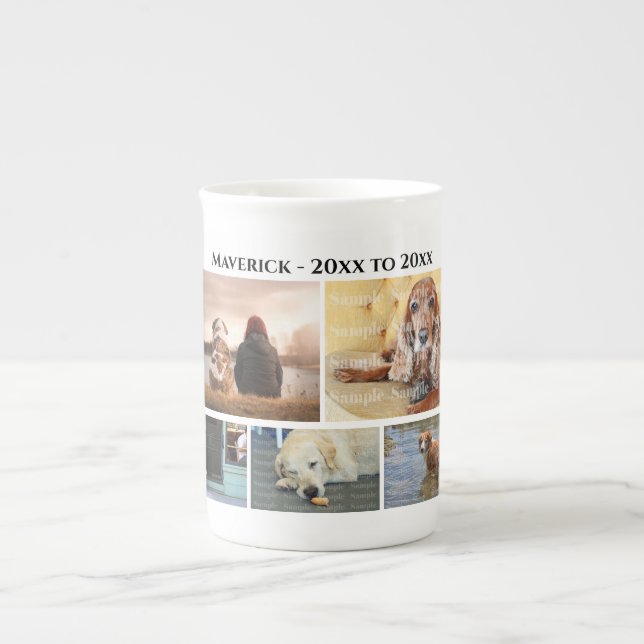 Heimtier-Gedenkstätte für Heimtiere des Typs DIY 5 Prozellantasse (Vorderseite)