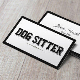 Heimtiere Sitzen Moderne fette Grenze Schlicht Visitenkarte