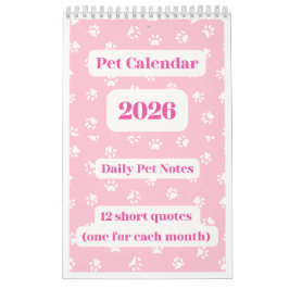 Heimtierkalender 2026 kalender
