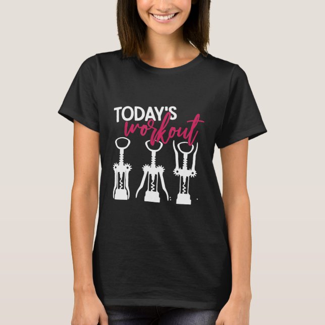 Heimtraining  Wein T-Shirt (Vorderseite)