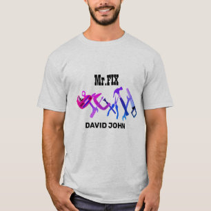 Heimwerker-Tischler-Schlosser bearbeitet Bau T-Shirt
