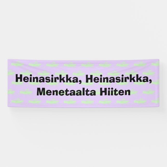 Heinasirkka, Heinasirkka, Menetaalta Hiiten Banner (Horizontal)