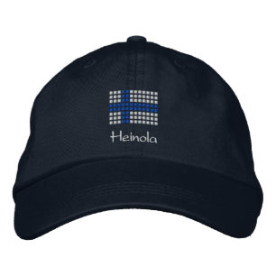 Heinola hattu - Finnischer Flaggenhut Bestickte Kappe