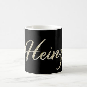 Heinz Name whitegold Tasse Teetasse Kaffeetasse