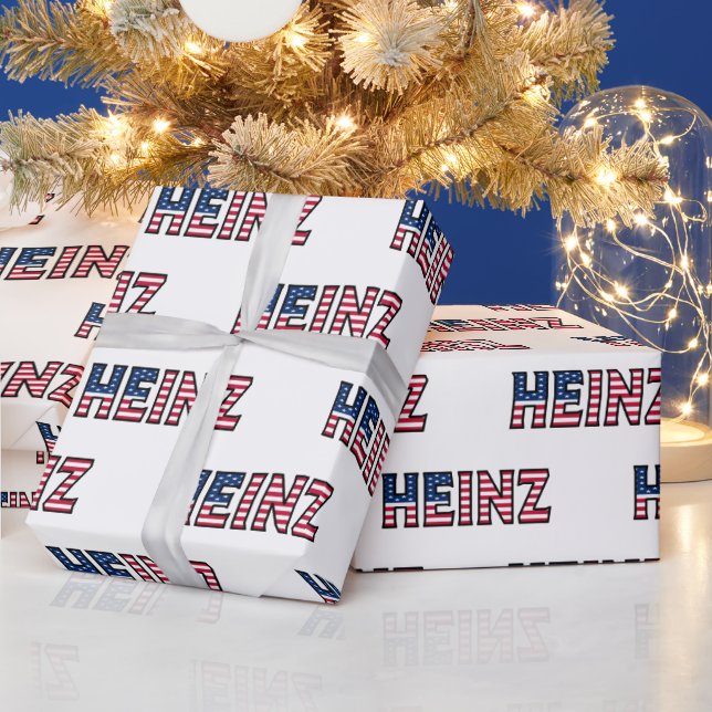 Heinz Prénom Nom USA Papier cadeau (Vacances)