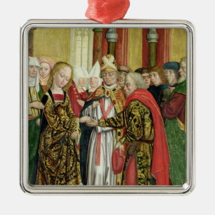 Heirat der Jungfrau, vom Hauben-Altar, 1499 Ornament Aus Metall