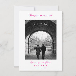 Heirat Fuchsia Save The Date
