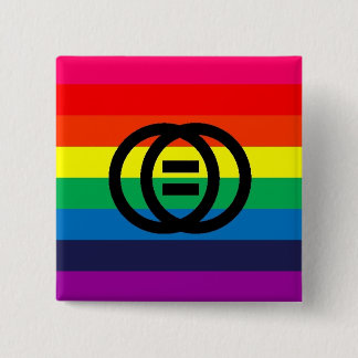 Heirat-Gleichheits-Regenbogen-Knopf Button