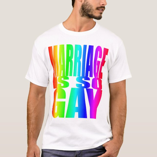 HEIRAT IST SO HOMOSEXUELL T-Shirt (Vorderseite)