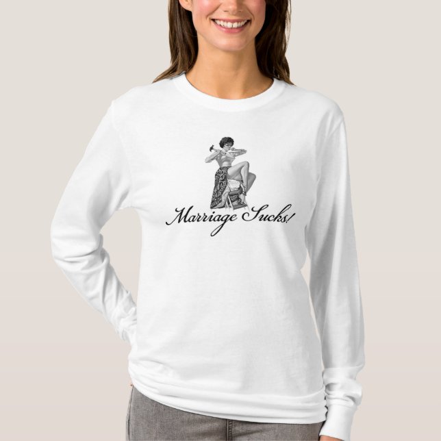 Heirat-ist zum Kotzen T - Shirt (Vorderseite)