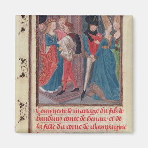 Heirat von Baldwin VI und Marie Magnet