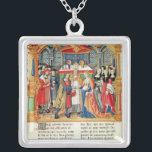 Heirat von Maria von Burgunder und von Maximilian Versilberte Kette<br><div class="desc">Heirat der französische Schule der Frau-18 f.185v von Maria von Burgunder und von Maximilian I, Kaiser von Österreich, von den Abhandlungen von Philippe von Commines (1445-1509) gelegen beim Musee Dobree, Nantes, Frankreich. Die Heirat Frau-18 f.185v von Maria von Burgunder und von Maximilian I, Kaiser von Österreich, von den Abhandlungen von...</div>