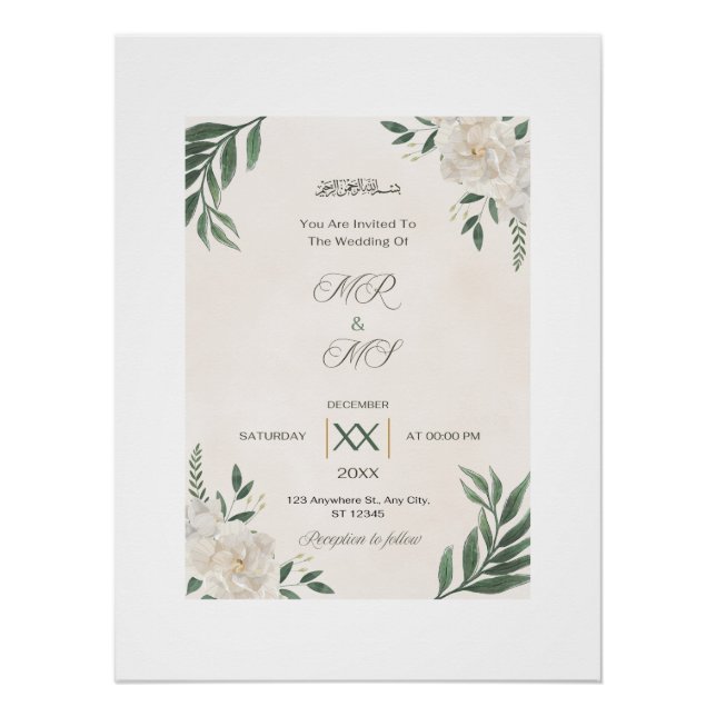 Heirat, WEDDINIERUNG Poster (Vorderseite)