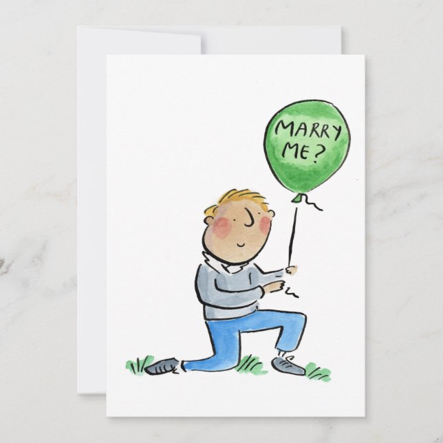 Heirate mich? einladung (Vorderseite)